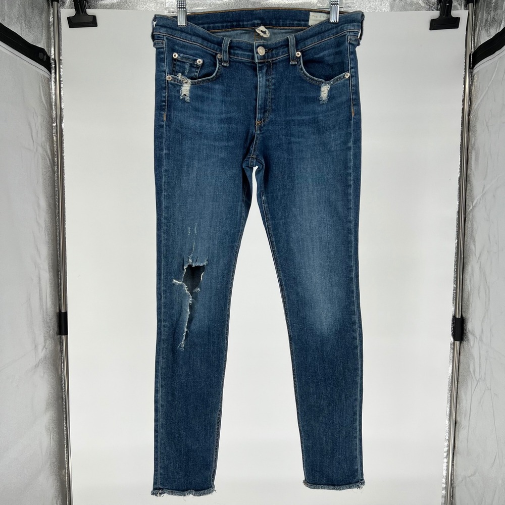 Rag Bone LA PAZ W1502K520LAP Distressed Skinny Jeans Women's Size 31 super nice!